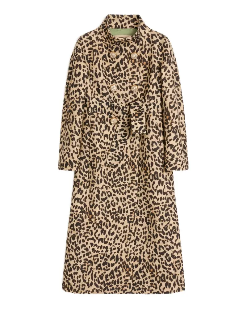 Valentino Garavani Mantel mit Leoparden-Print - Nude Nude