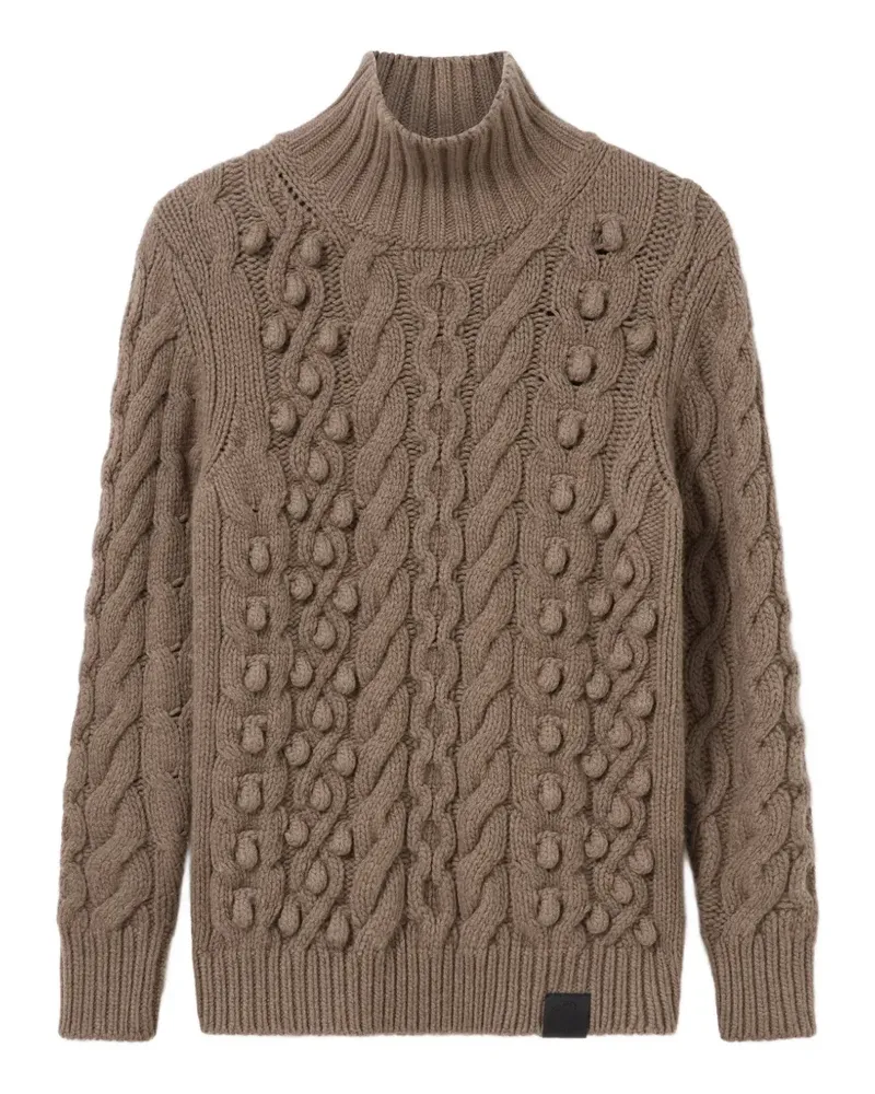 Stella McCartney cable-knit bobble-detail sweater - Braun Braun