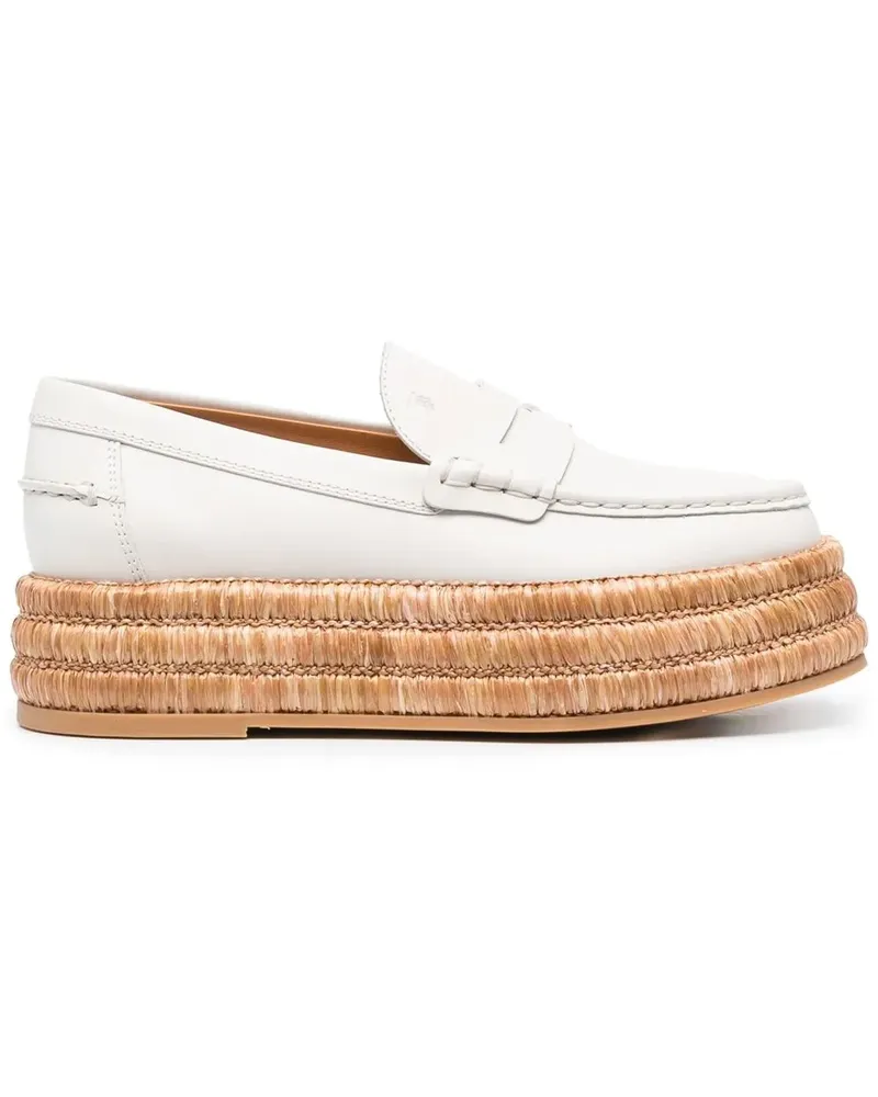 TOD'S Loafer mit Plateau - Nude Nude