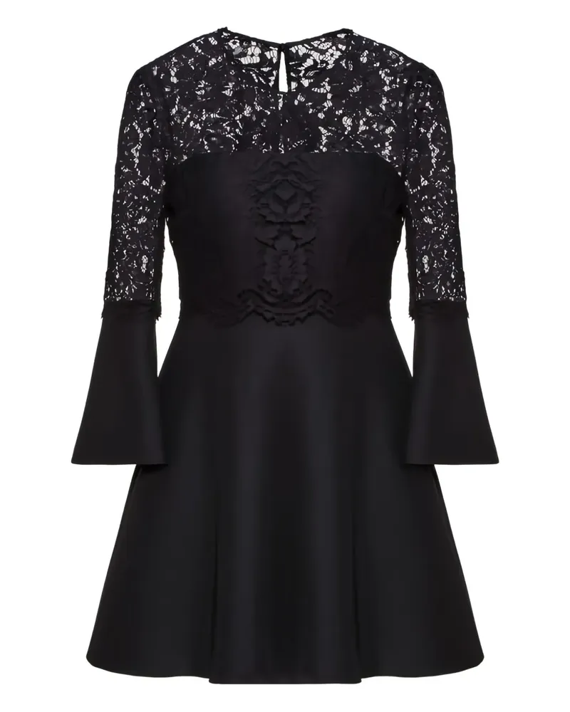 Valentino Garavani Kleid mit Spitzeneinsätzen - Schwarz Schwarz
