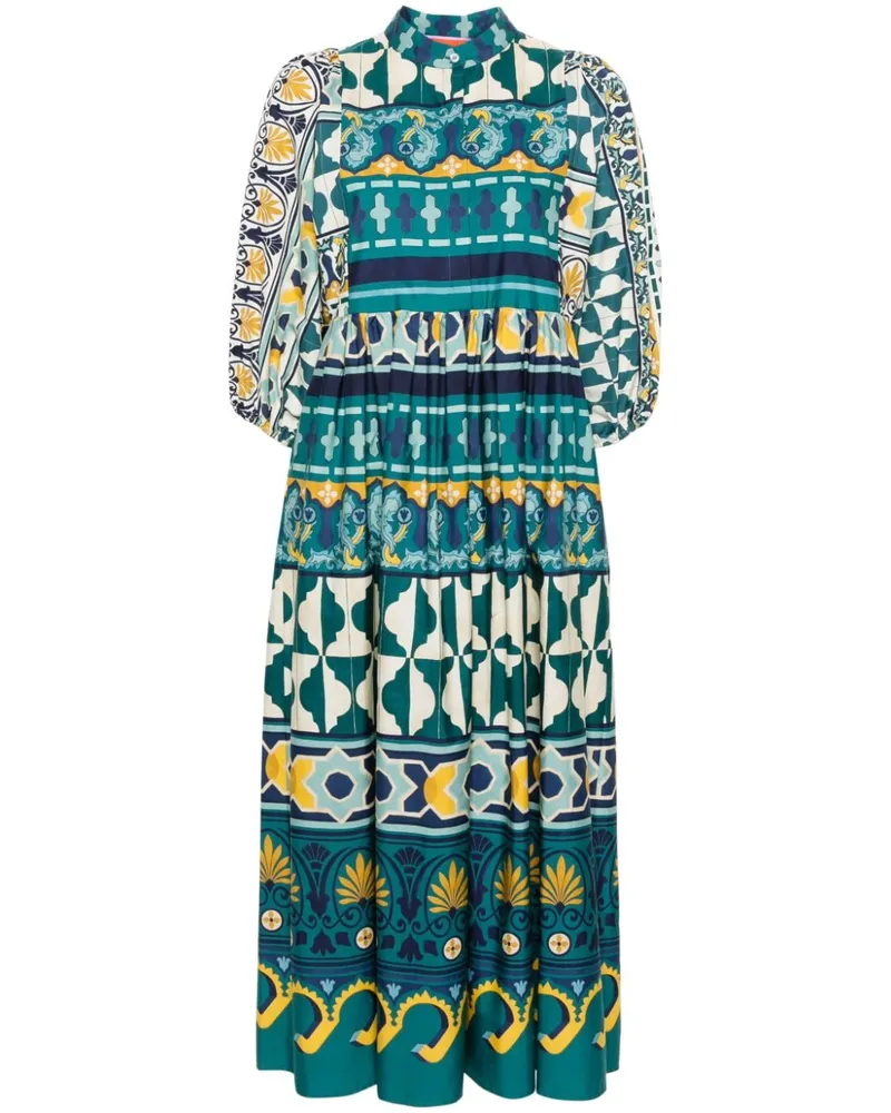 La DoubleJ Portofino Midikleid - Blau Blau