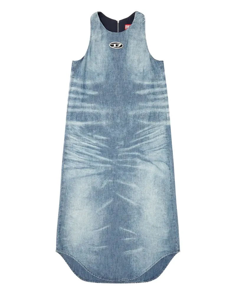 Diesel Ärmelloses Lina Jeanskleid - Blau Blau