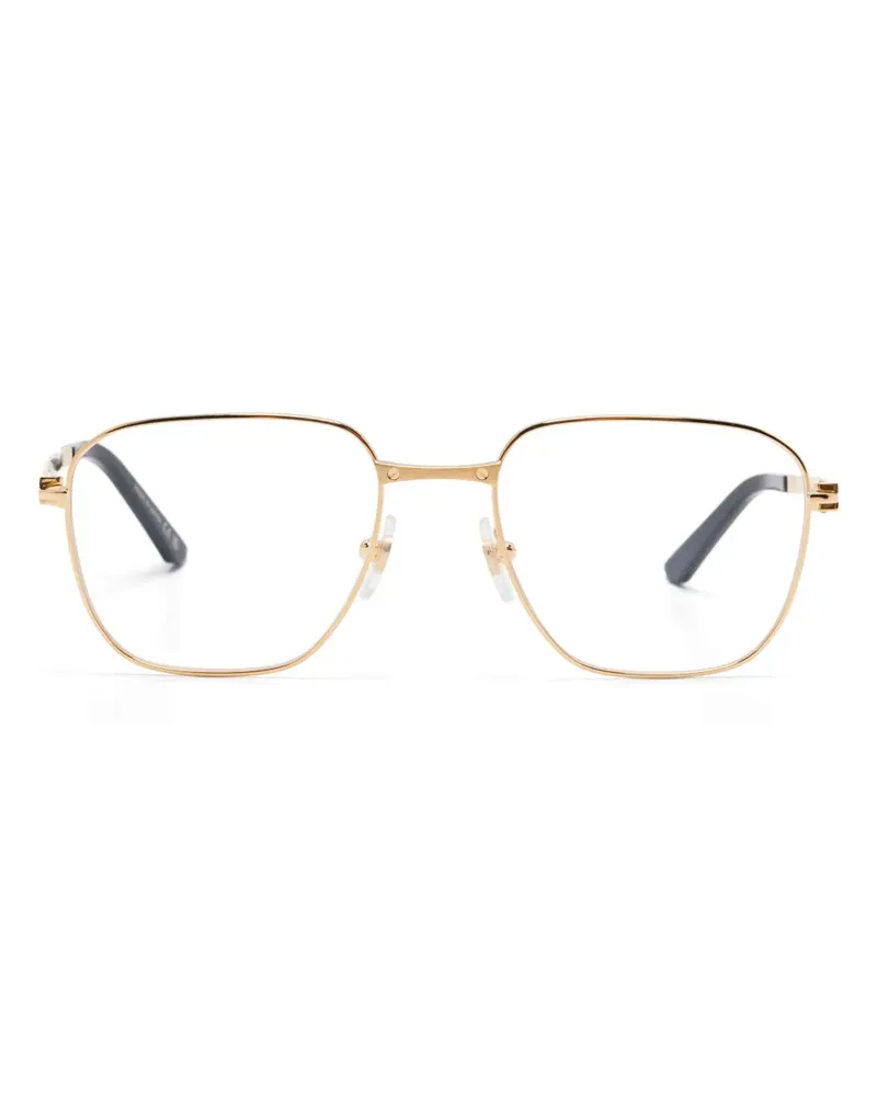 Cartier Brille mit eckigem Gestell - Gold Gold