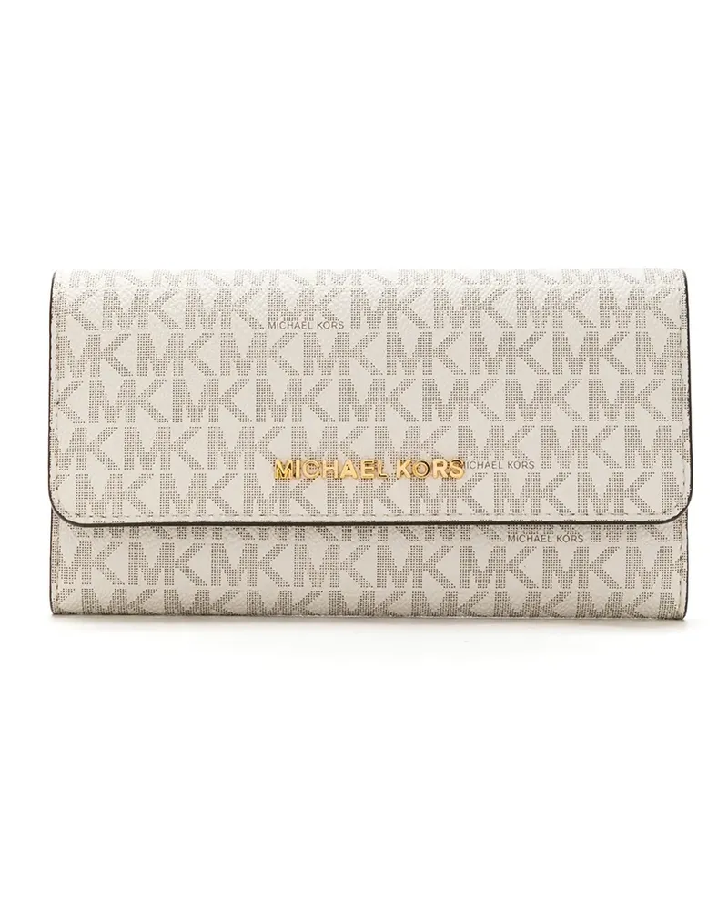 Michael Kors Jet Set Portemonnaie - Weiß Weiß