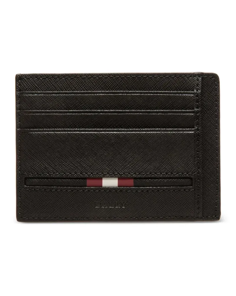 Bally Kartenetui aus strukturiertem Leder - Schwarz Schwarz