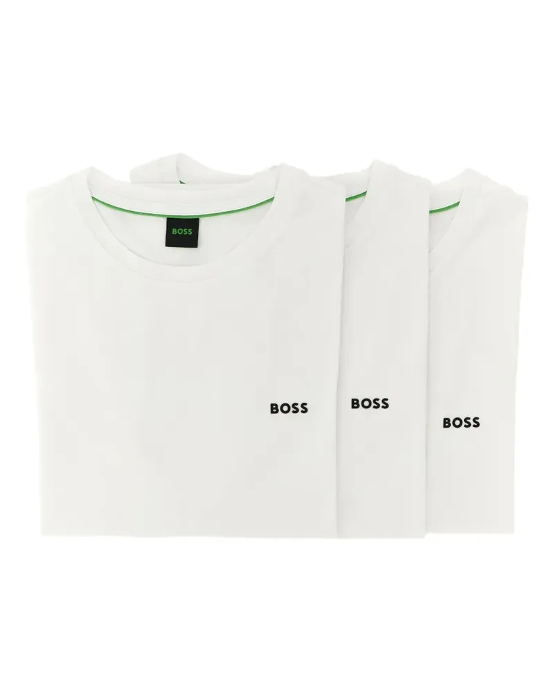 HUGO BOSS T-Shirts mit Logo (3er-Set) - Weiß Weiß