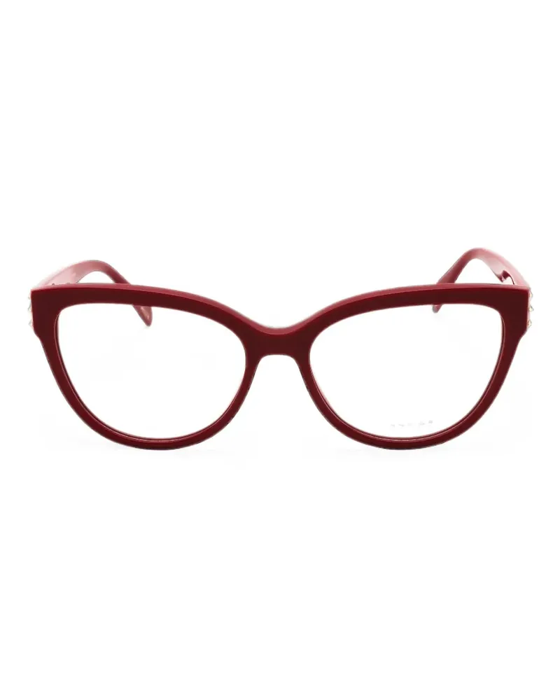 Police cat-eye-frame glasses - Rot Rot