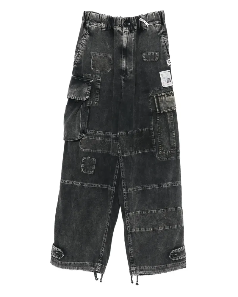 MIHARAYASUHIRO cargo-pockets track pants - Schwarz Schwarz