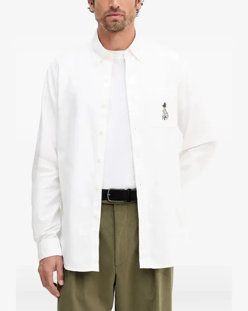 Ralph Lauren Hemd mit bestickter Tasche - Weiß Weiß