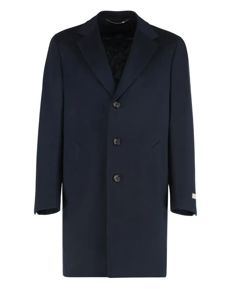 Canali front-button coat - Blau Blau