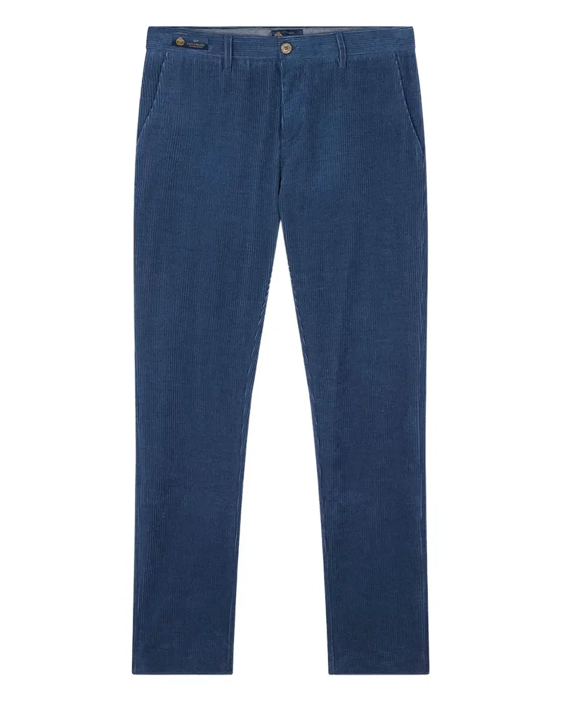 Paul & Shark velvet corduroy trousers - Blau Blau