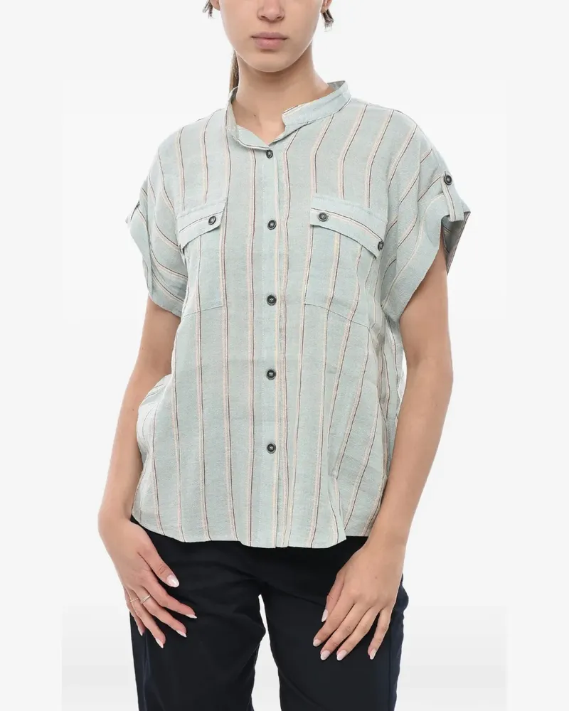Woolrich striped short-sleeve shirt - Blau Blau