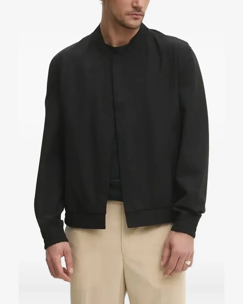 HUGO BOSS Bomberjacke mit elastischem Bund - Schwarz Schwarz