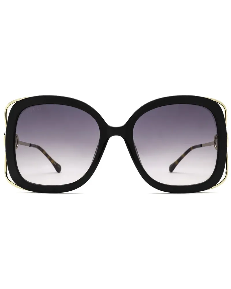 Gucci Horsebit Sonnenbrille - Schwarz Schwarz