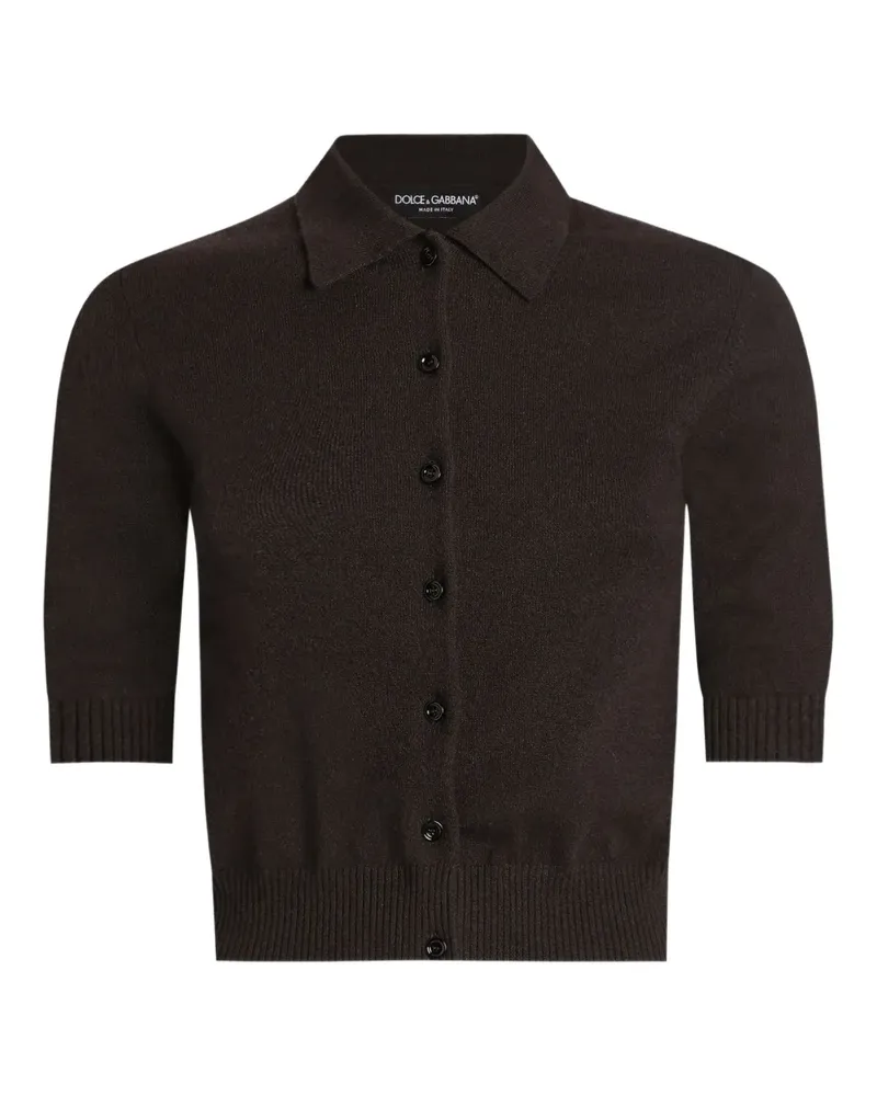 Dolce & Gabbana Kurzärmeliger Cardigan - Braun Braun