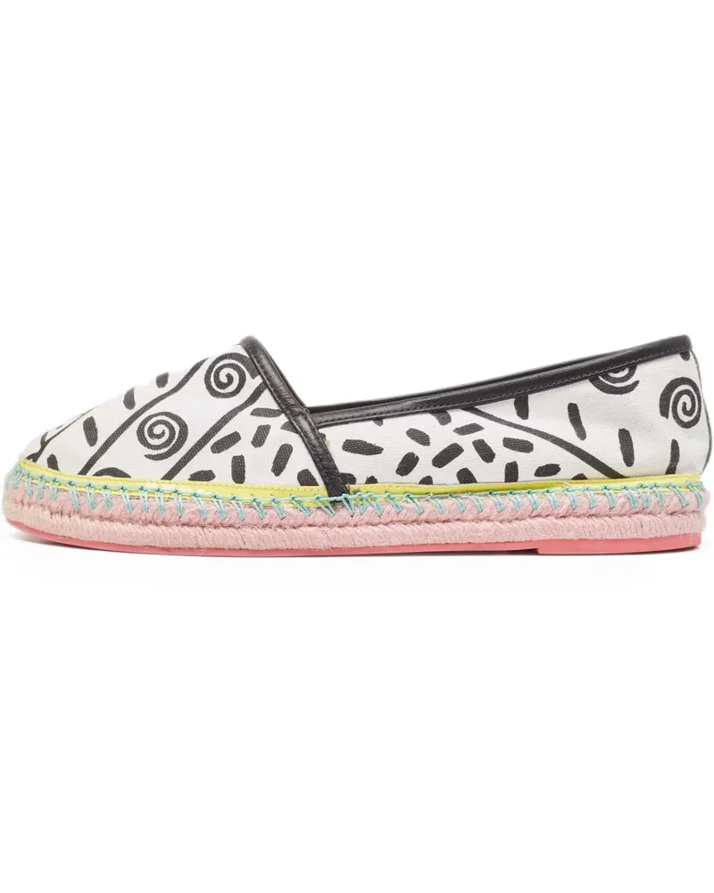 Sophia Webster Pre-owned Espadrilles mit Print - Weiß Weiß