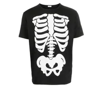 T-Shirt mit Skelett-Print