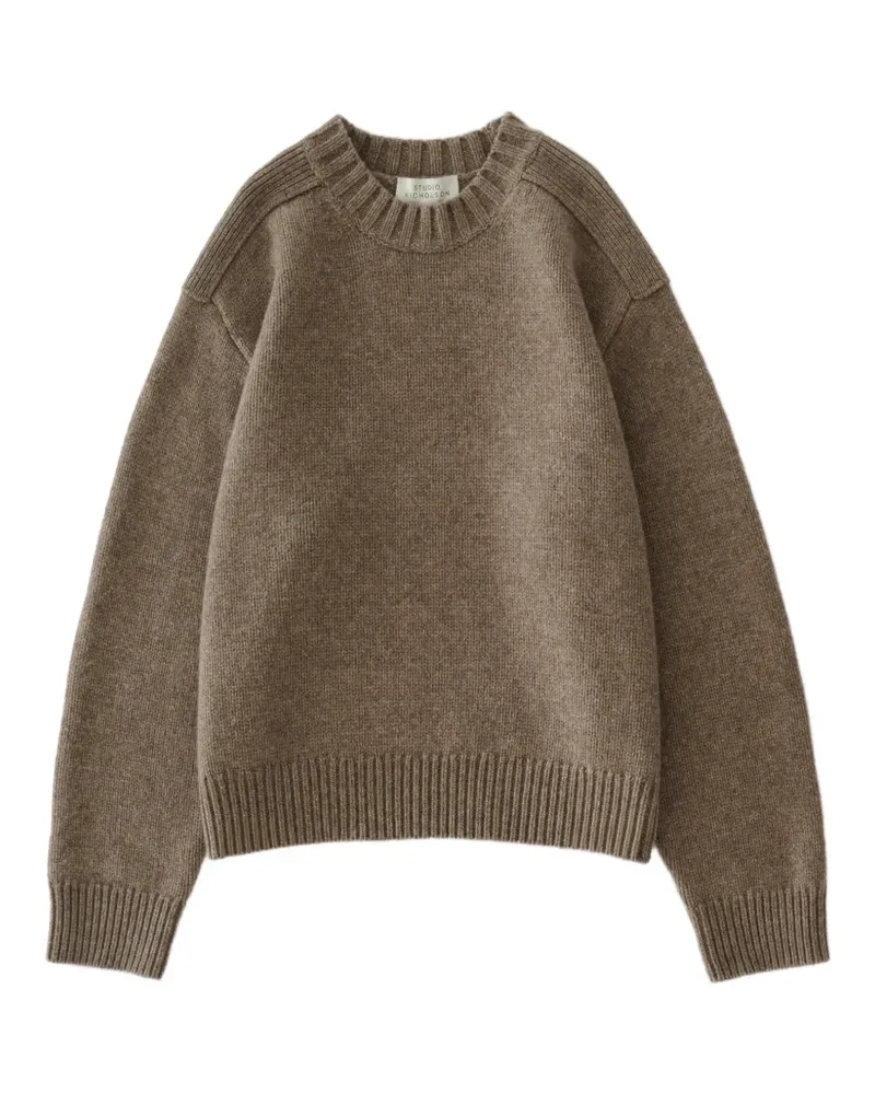 Studio Nicholson Berez Pullover mit rundem Ausschnitt - Braun Braun