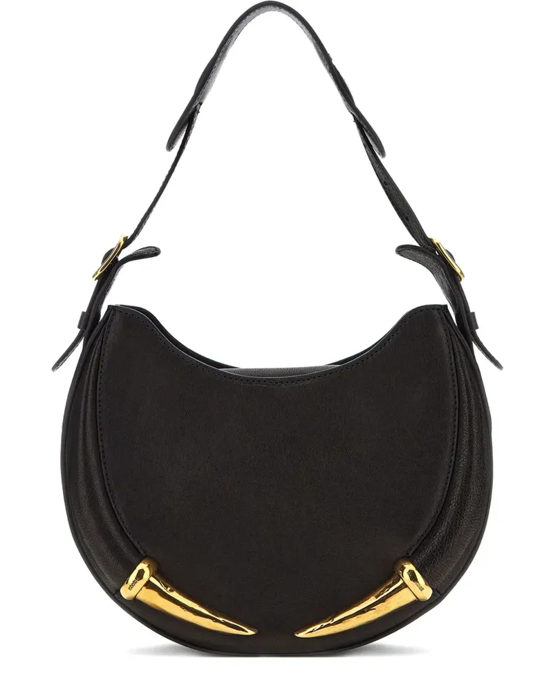 Roberto Cavalli Abgerundete Schultertasche - Schwarz Schwarz