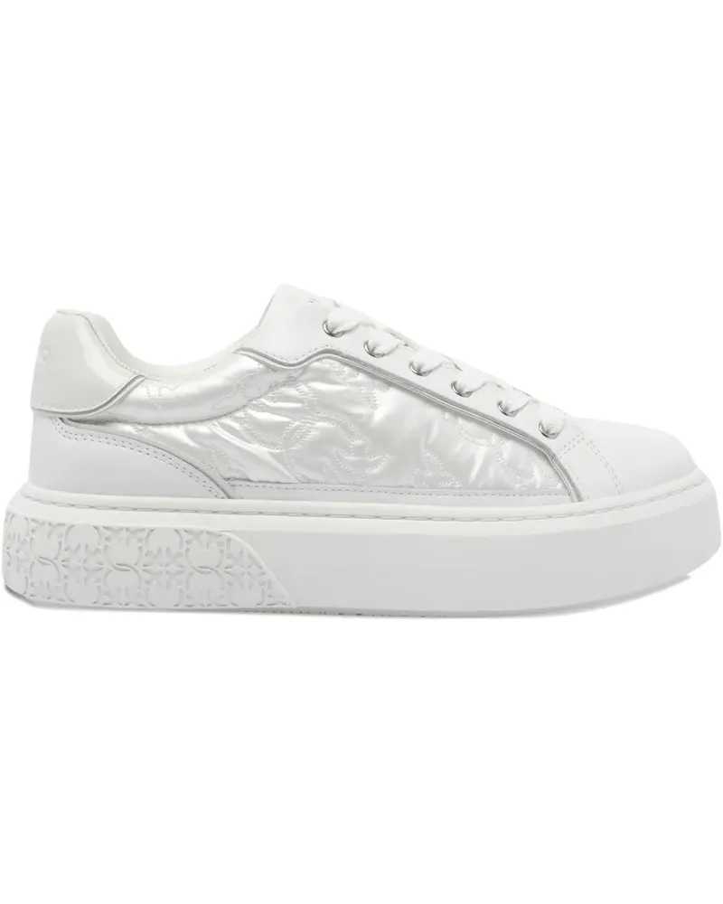 Pinko Gesteppte Plateau-Sneakers - Weiß Weiß