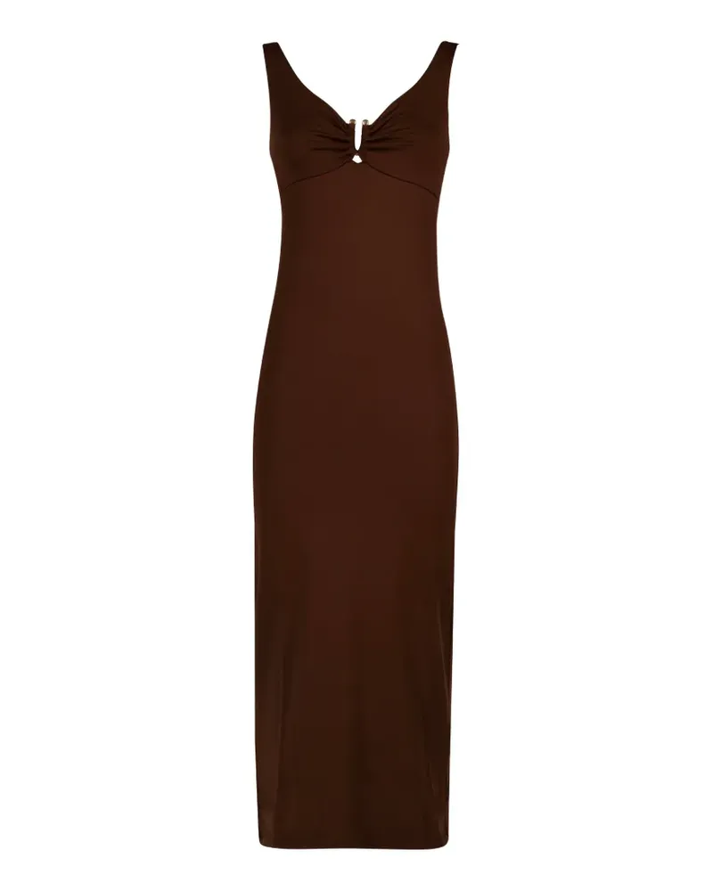 FISICO-Cristina Ferrari cutout dress - Braun Braun