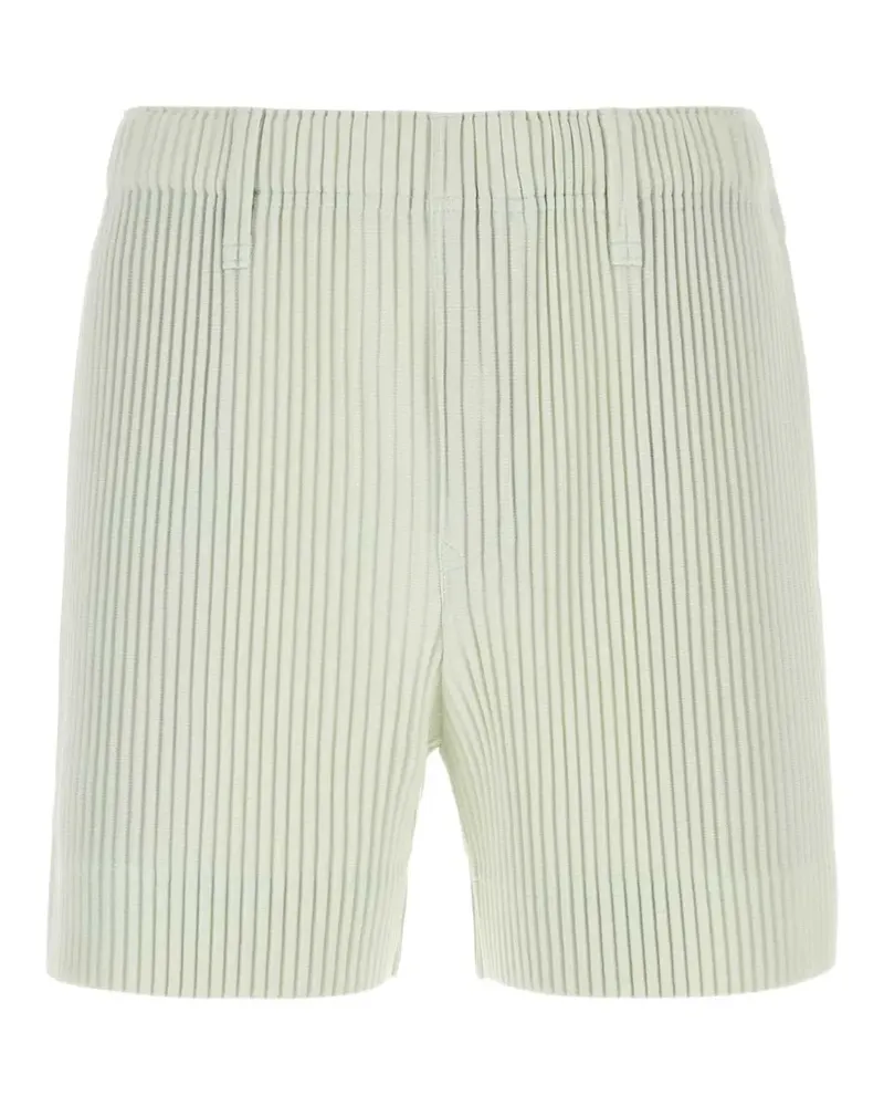 Issey Miyake plissé-effect shorts - Grün Grün