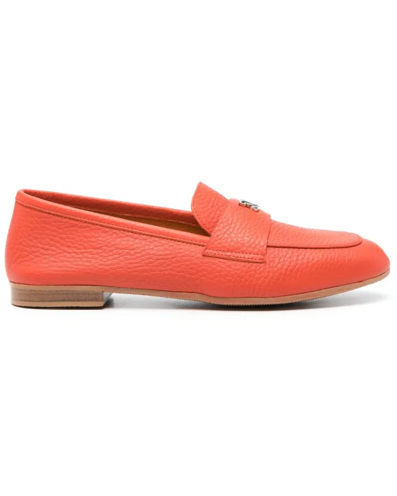 Casadei Loafer mit Logo-Schild Orange