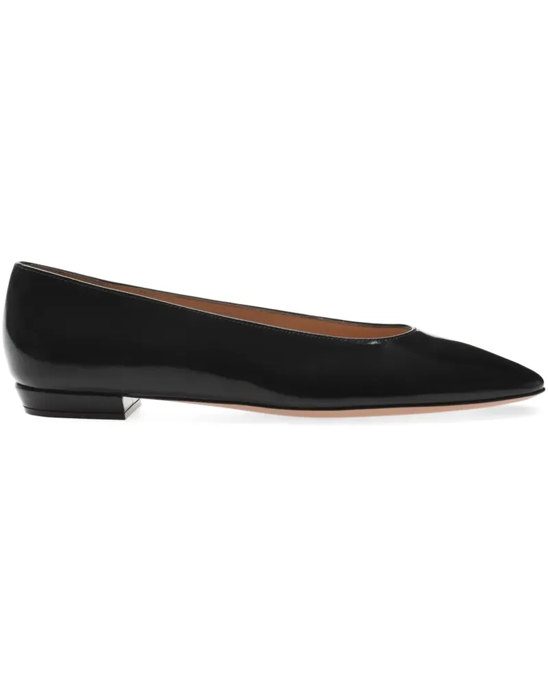 Gianvito Rossi Amelia Ballerinas - Schwarz Schwarz