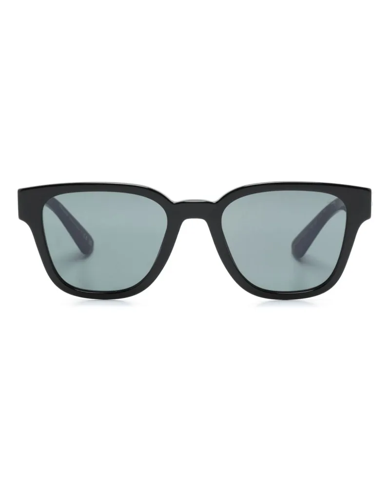 Prada Sonnenbrille mit eckigem Gestell - Schwarz Schwarz