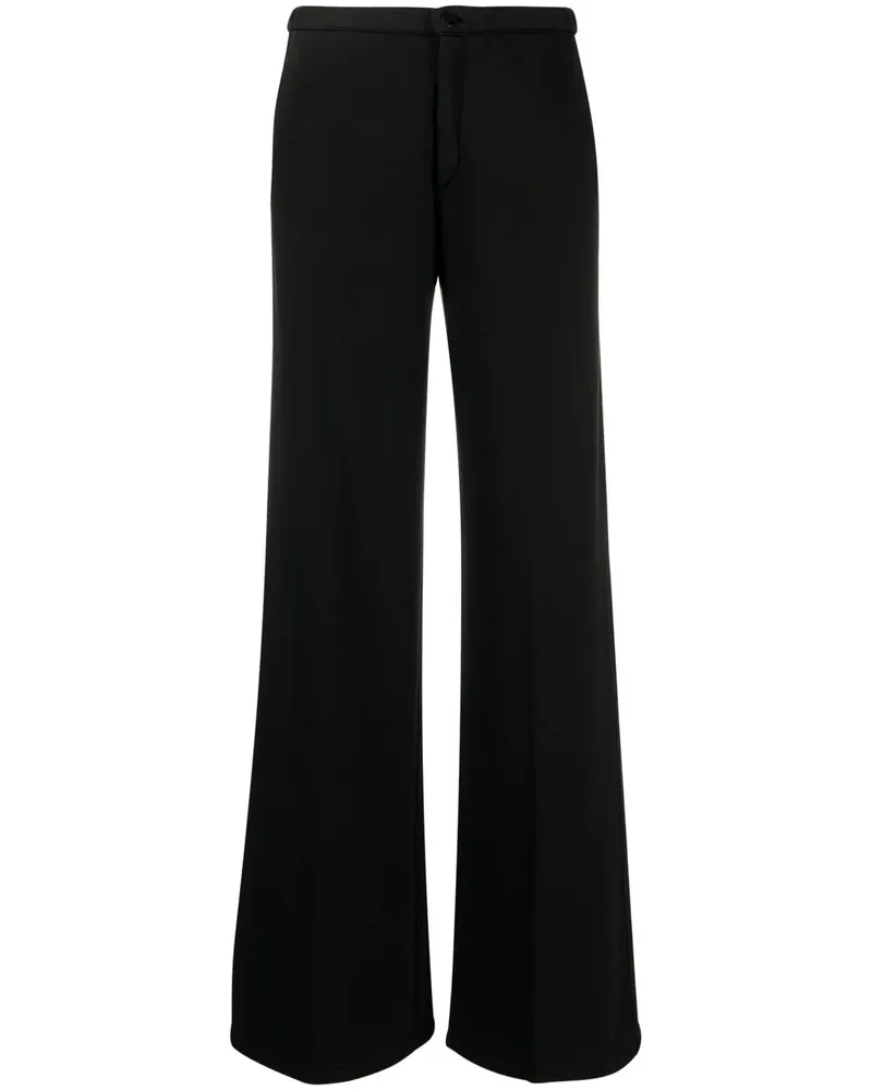 forte_forte Taillenhose mit weitem Bein - Schwarz Schwarz