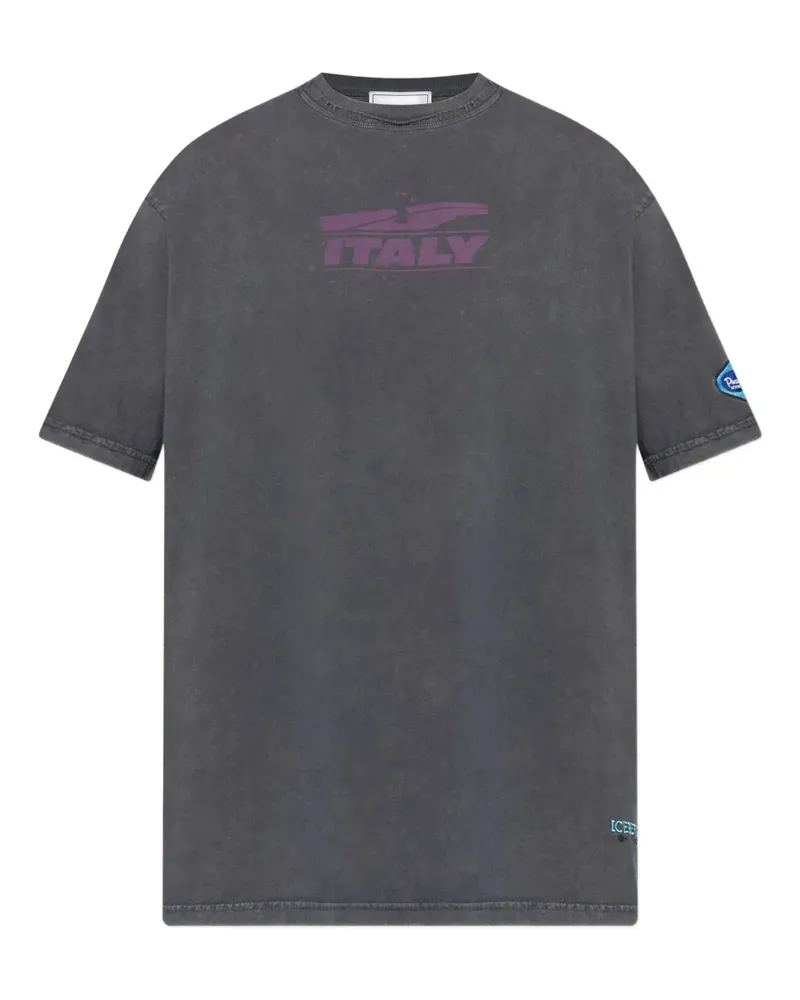 Iceberg T-Shirt mit grafischem Print - Grau Grau