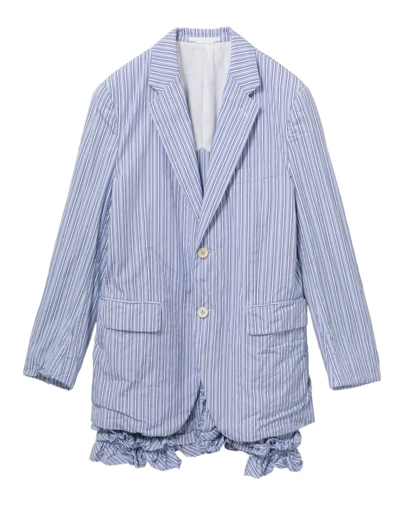 Comme des Garçons striped blazer - Blau Blau