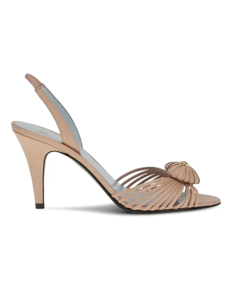 Valentino Garavani VLogo Signature cage-style sandals - Nude Nude