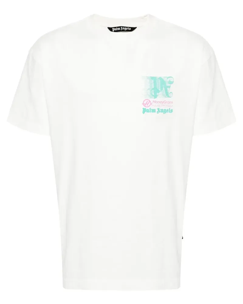 Palm Angels x MoneyGram Haas F1 T-Shirt - Weiß Weiß