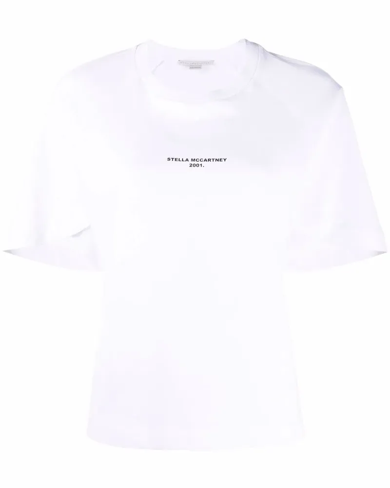 Stella McCartney 2001 T-Shirt mit Logo-Print - Weiß Weiß