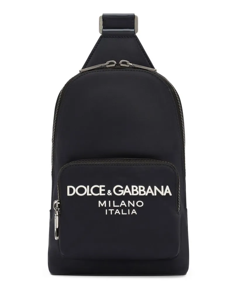 Dolce & Gabbana Gürteltasche mit Logo-Prägung Blau