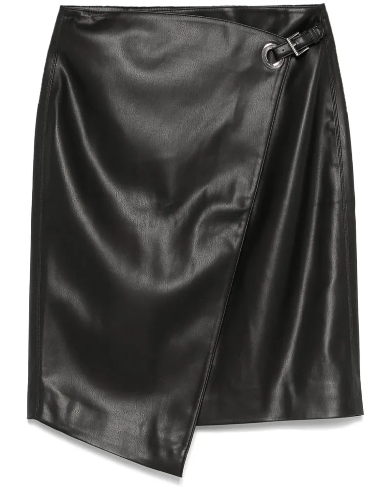 Karl Lagerfeld Minirock aus Faux-Leder - Schwarz Schwarz