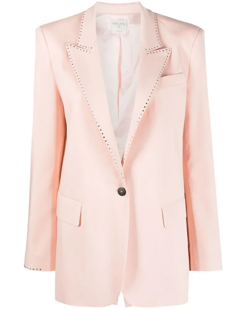 forte_forte Blazer mit Strass Rosa