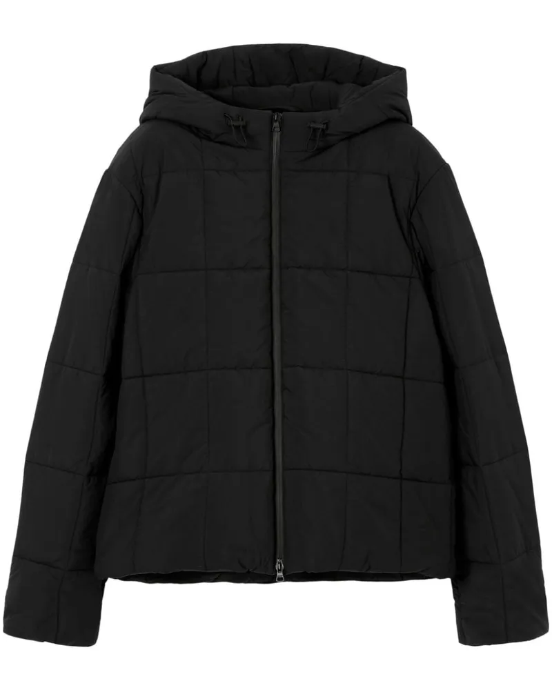 Burberry Gesteppte Kapuzenjacke - Schwarz Schwarz