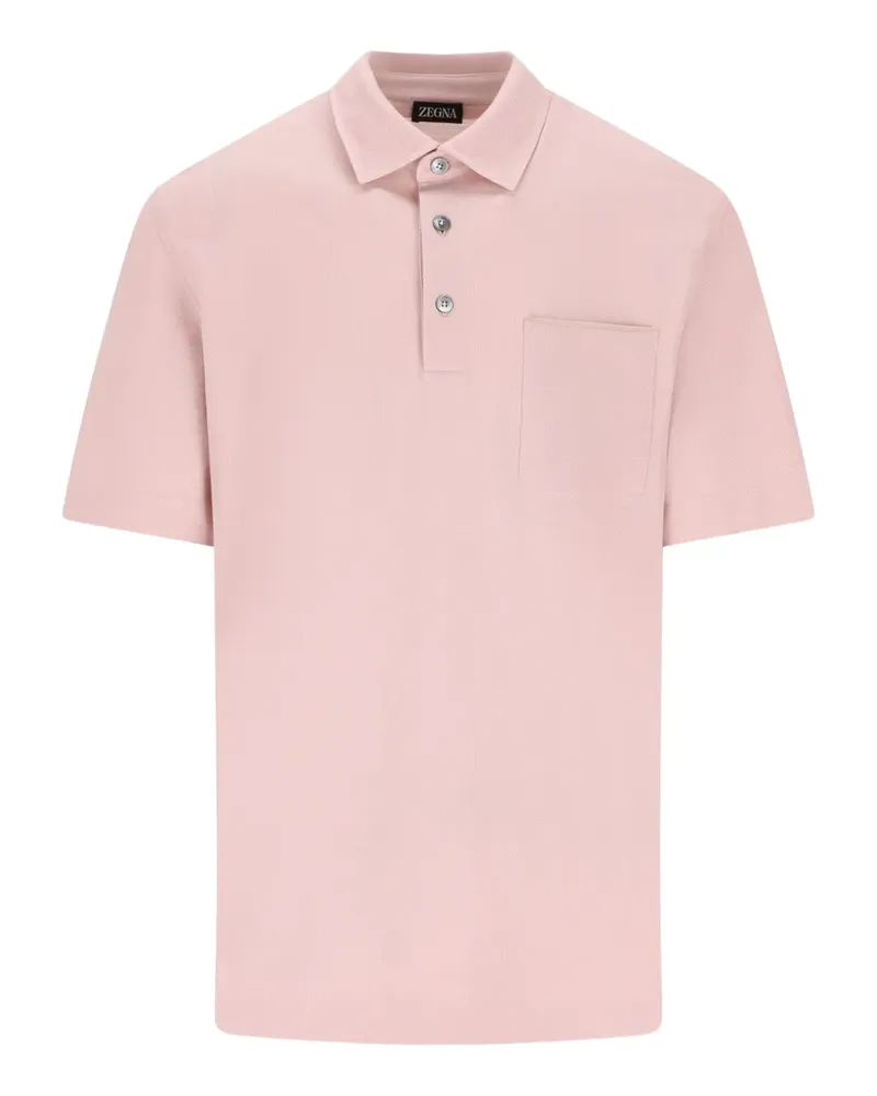 Ermenegildo Zegna chest-pocket polo shirt - Rosa Rosa