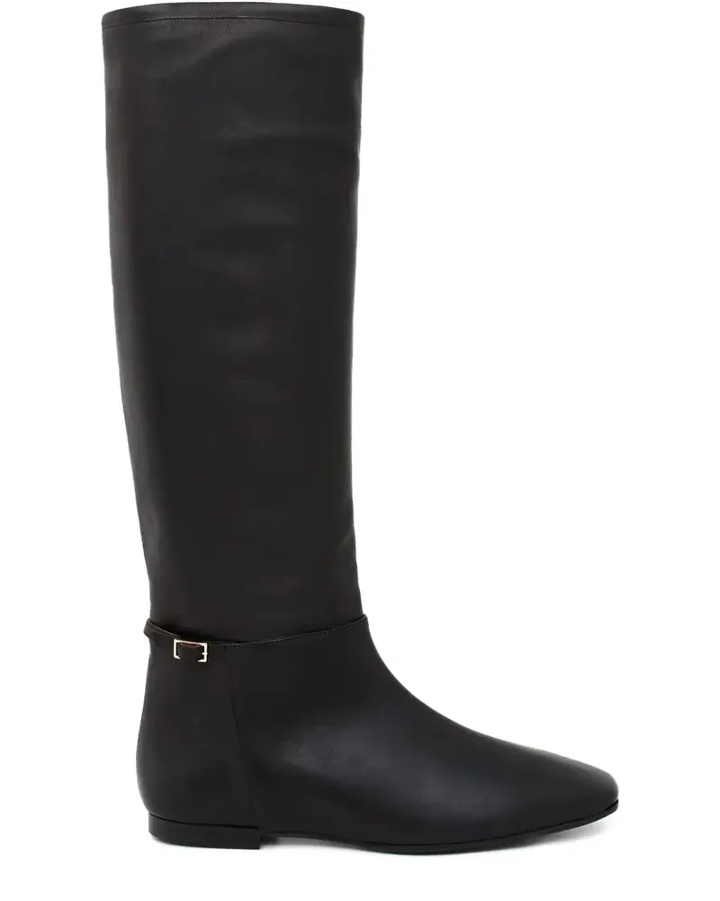 ATP Atelier Premana Stiefel mit eckigem Schnallenriemen - Schwarz Schwarz