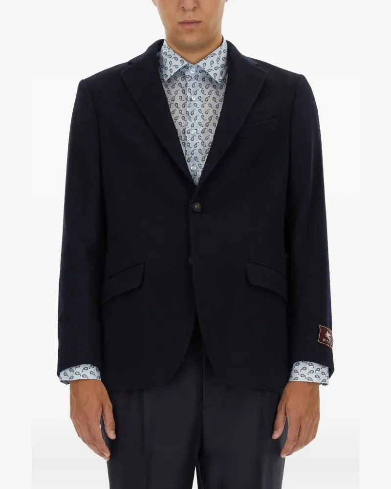Etro two-button cashmere blazer - Blau Blau