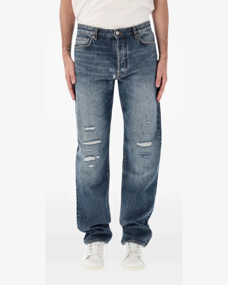 Emporio Armani Ausgeblichene Jeans im Distressed-Look - Blau Blau
