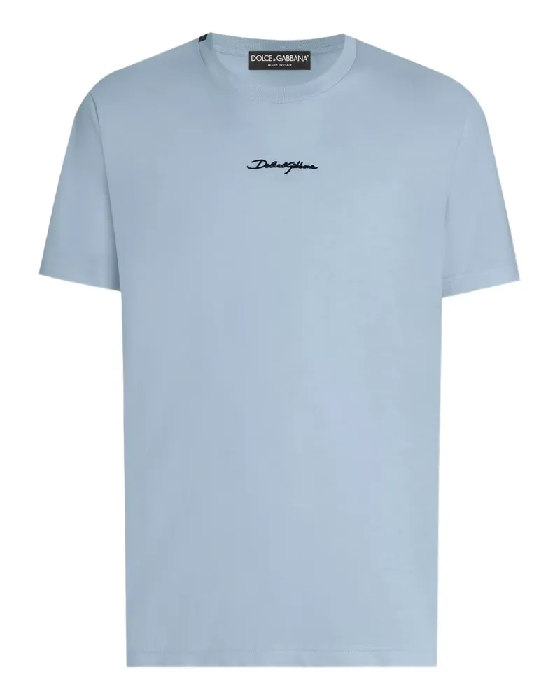 Dolce & Gabbana Script T-Shirt - Blau Blau