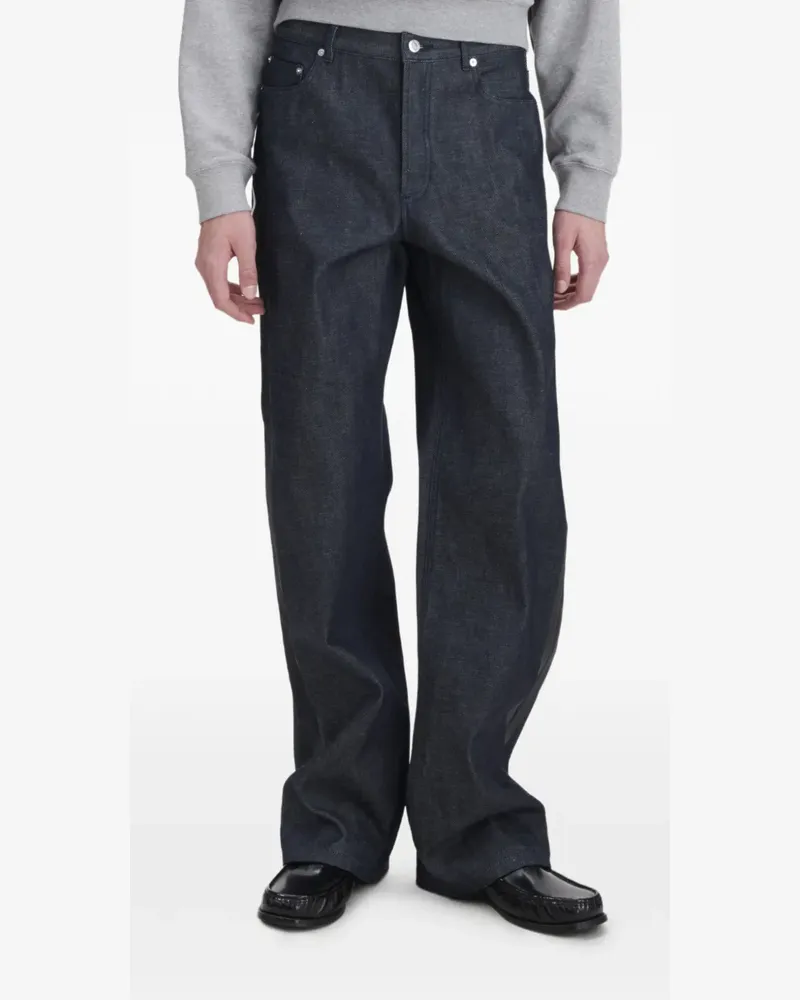 A.P.C. Jeans mit Logo-Detail - Blau Blau