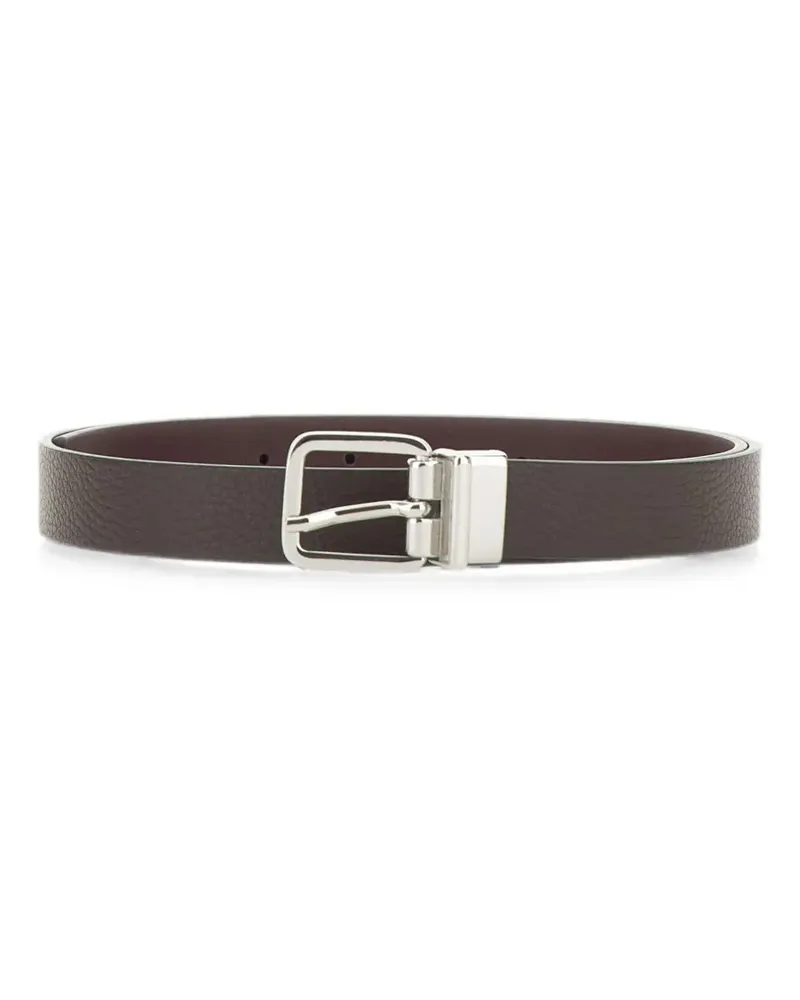 Gianni Chiarini reversible grained-calf leather belt - Braun Braun