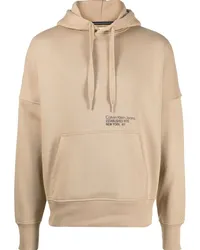 Calvin Klein Layered Address Hwk Hoodie Nude