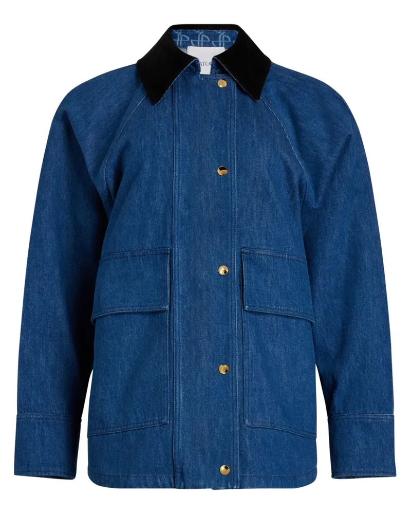 Patou Parka aus Bio-Denim Blau