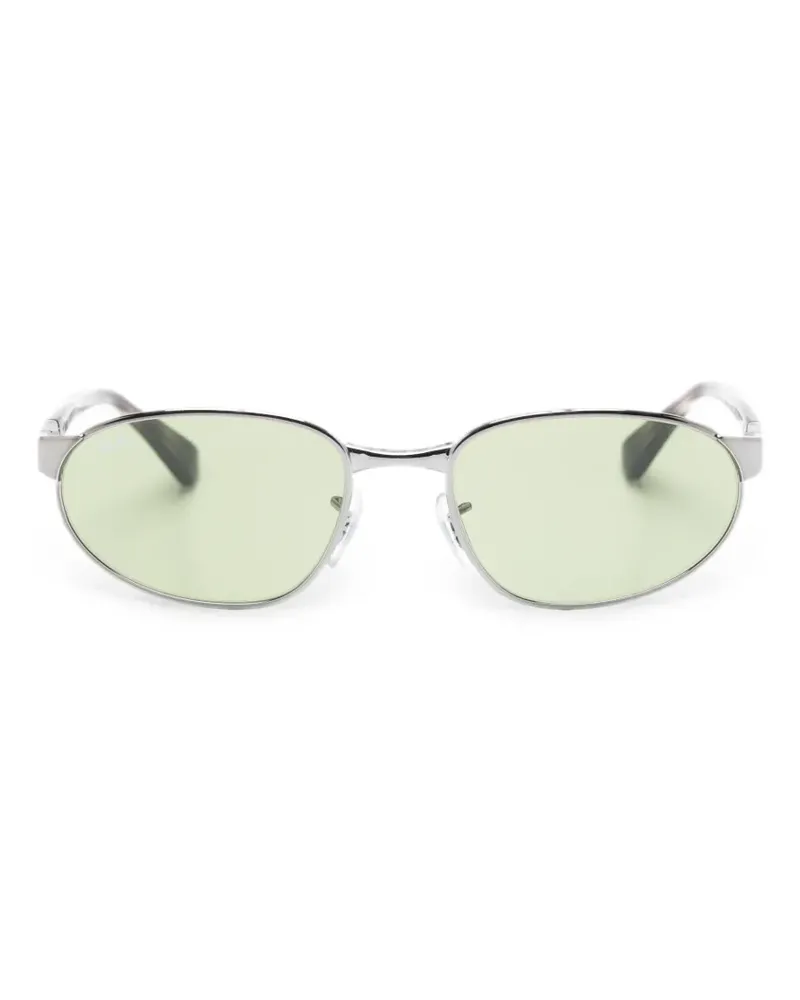 Ray Ban Sonnenbrille mit ovalem Gestell - Silber Silber