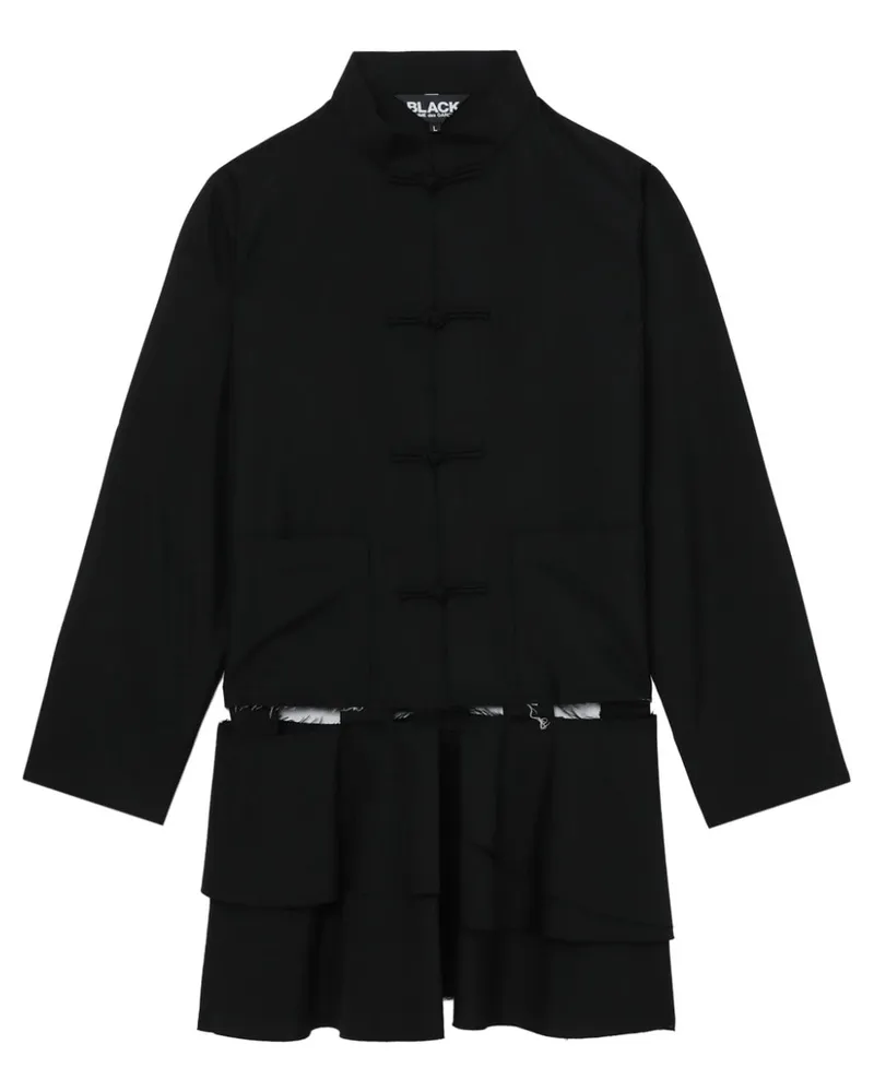 Comme des Garçons Mantel mit Cut-Outs Schwarz